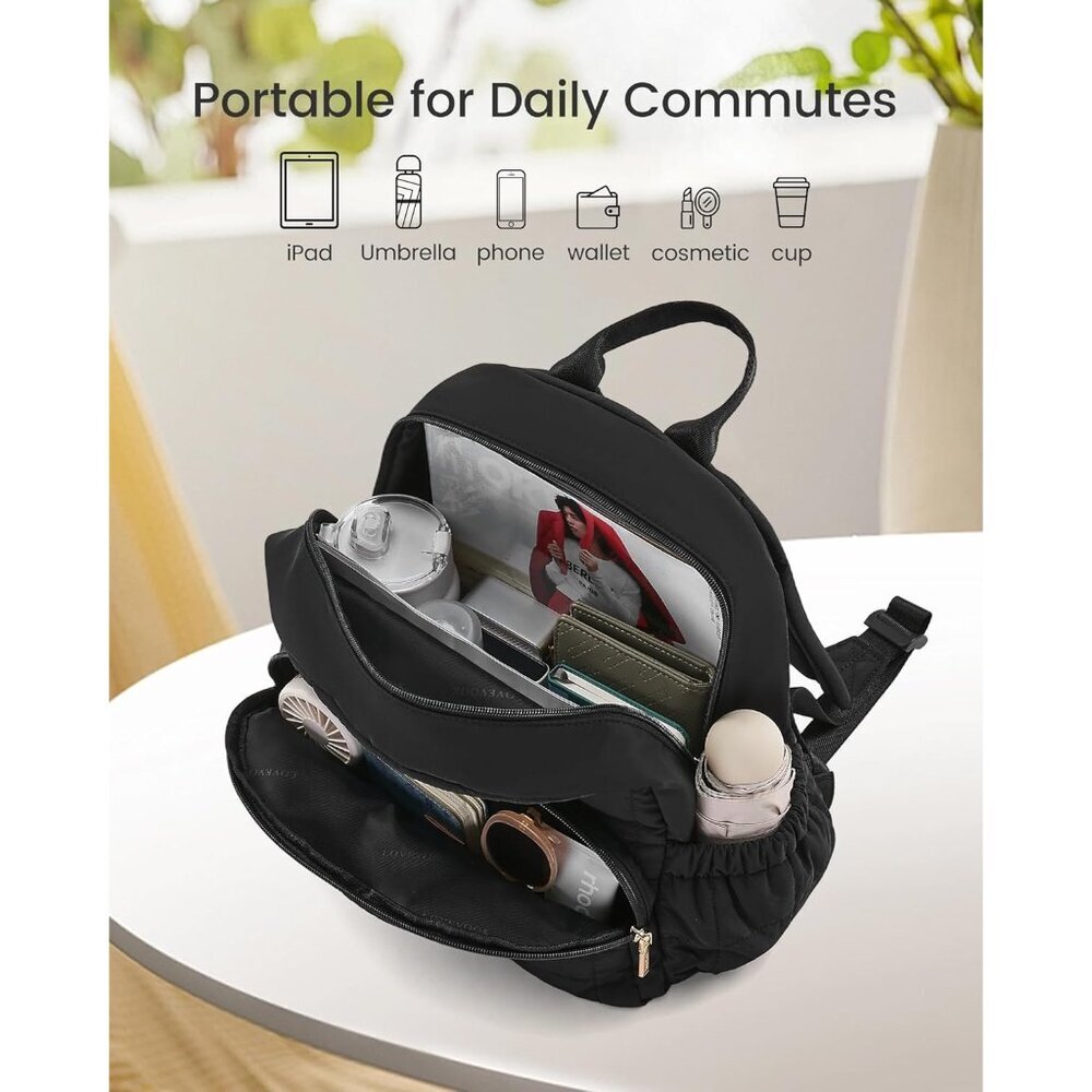 Fashionable Mini Puffer Backpack Purse - Featherlight Design & Water-Resistant - Picture 3 of 7